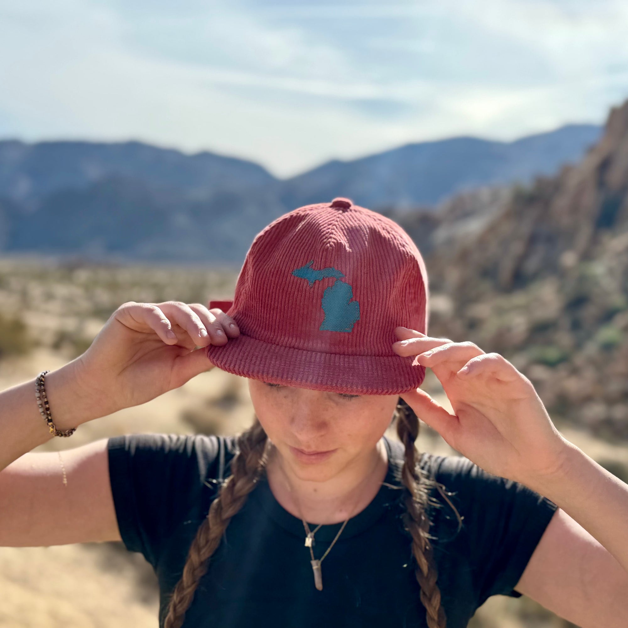 custom geo field hat / rust