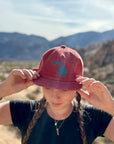 custom geo field hat / rust