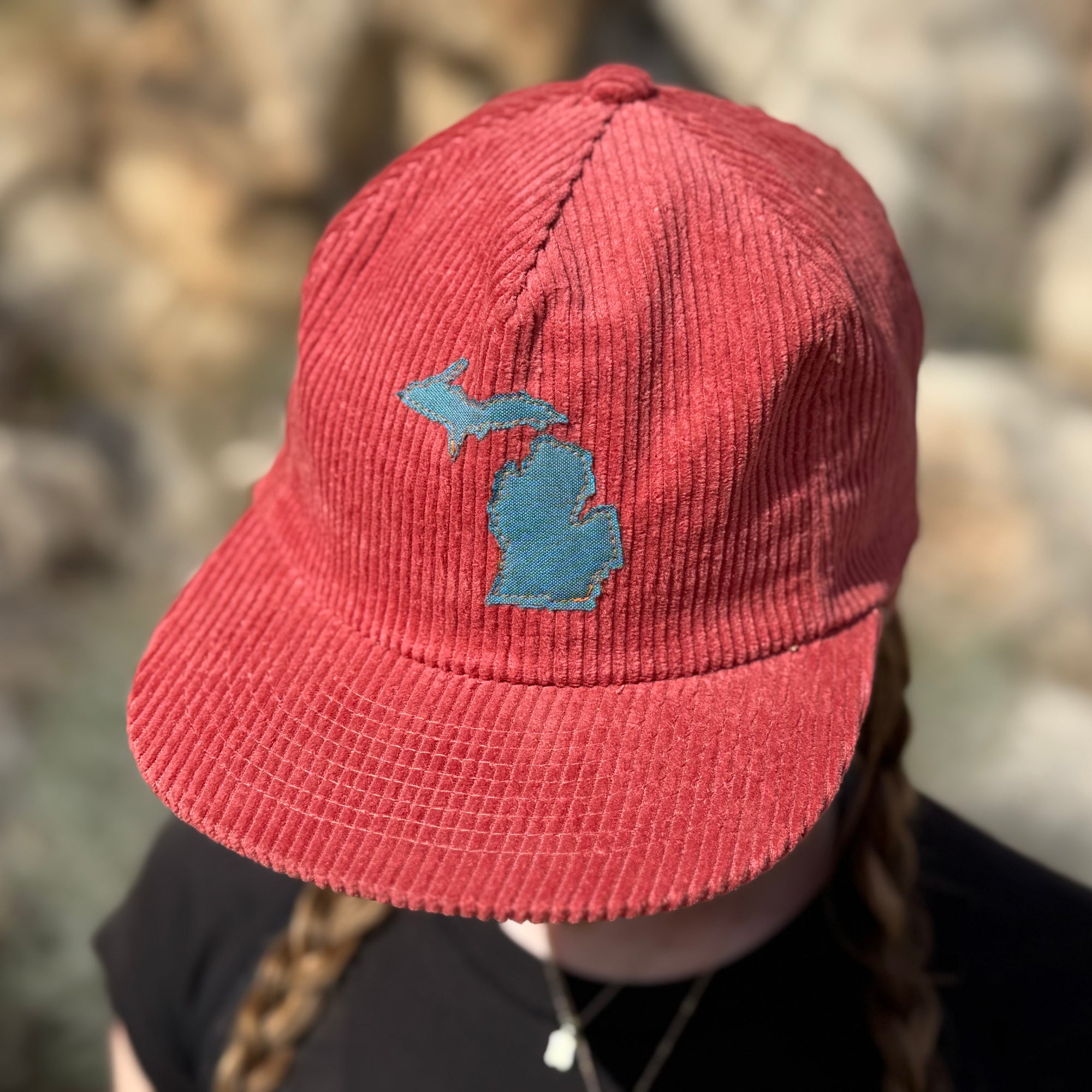 custom geo field hat / rust