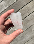 minirose quartz gua sha tool
