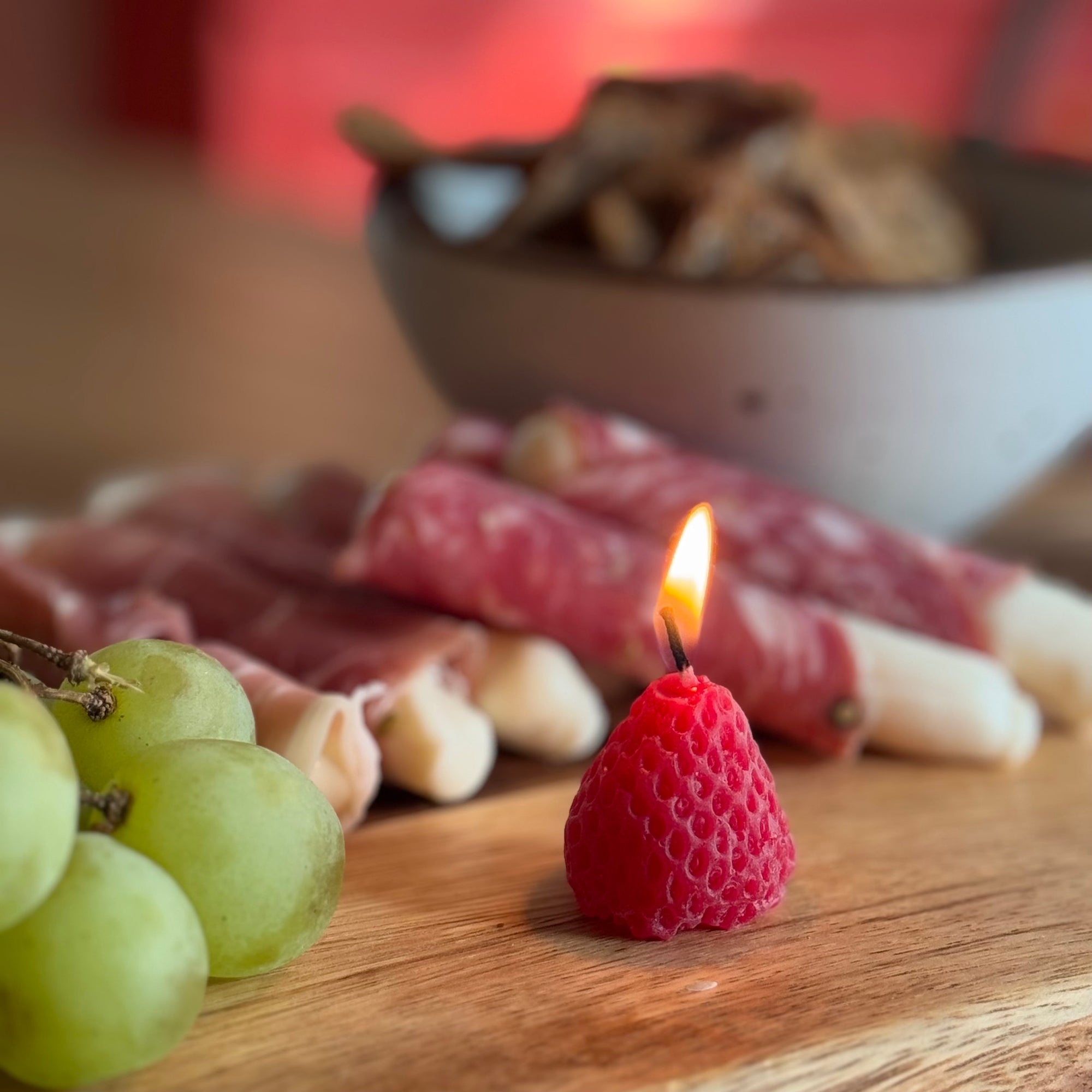 Berry Beeswax Birthday Candles