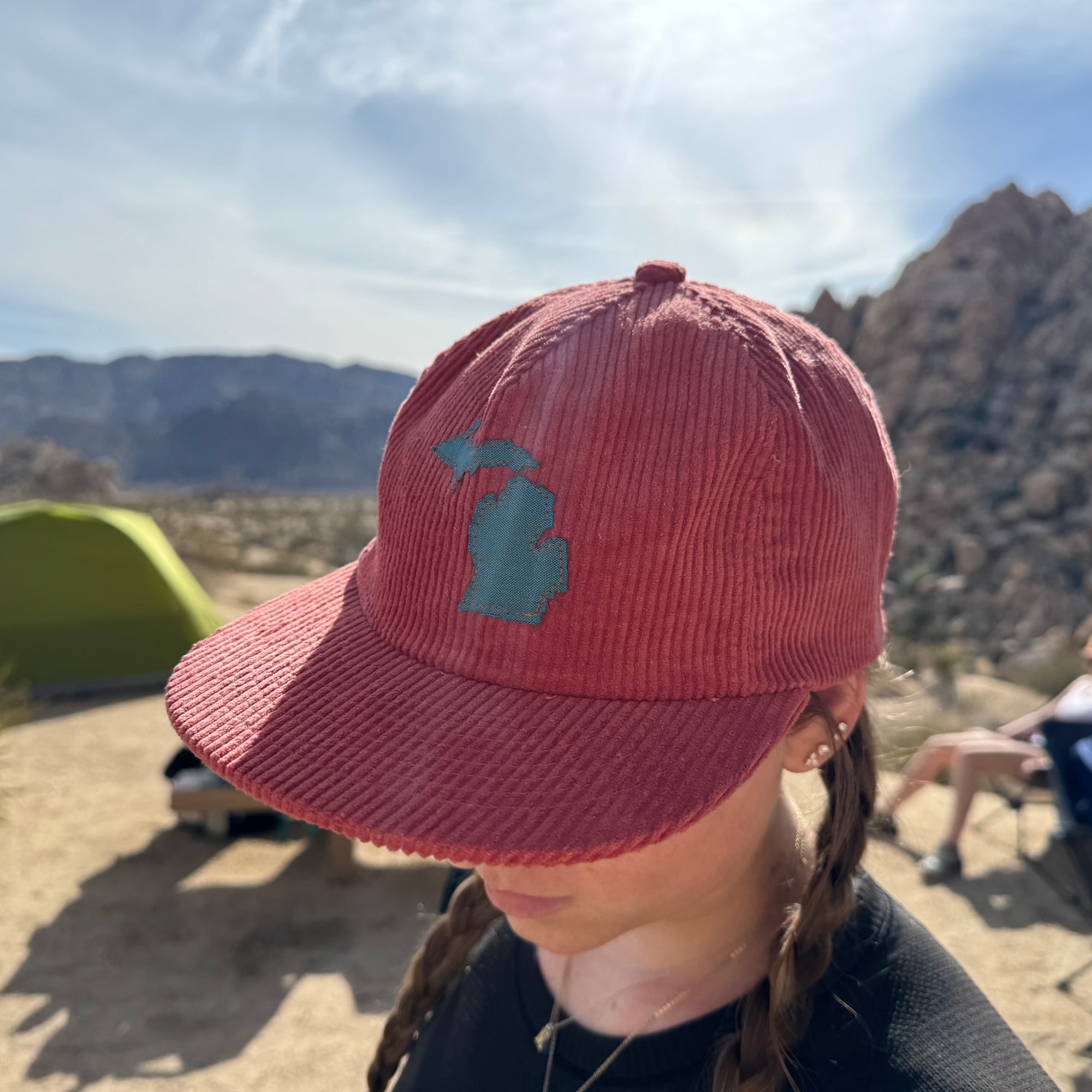 custom geo field hat / rust