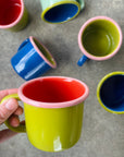 Enamel Camp Mug / 12 oz / Chartreuse