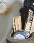 untreated beechwood and tampico fiber vegetable brush