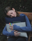 kangaroo pillow grey dots