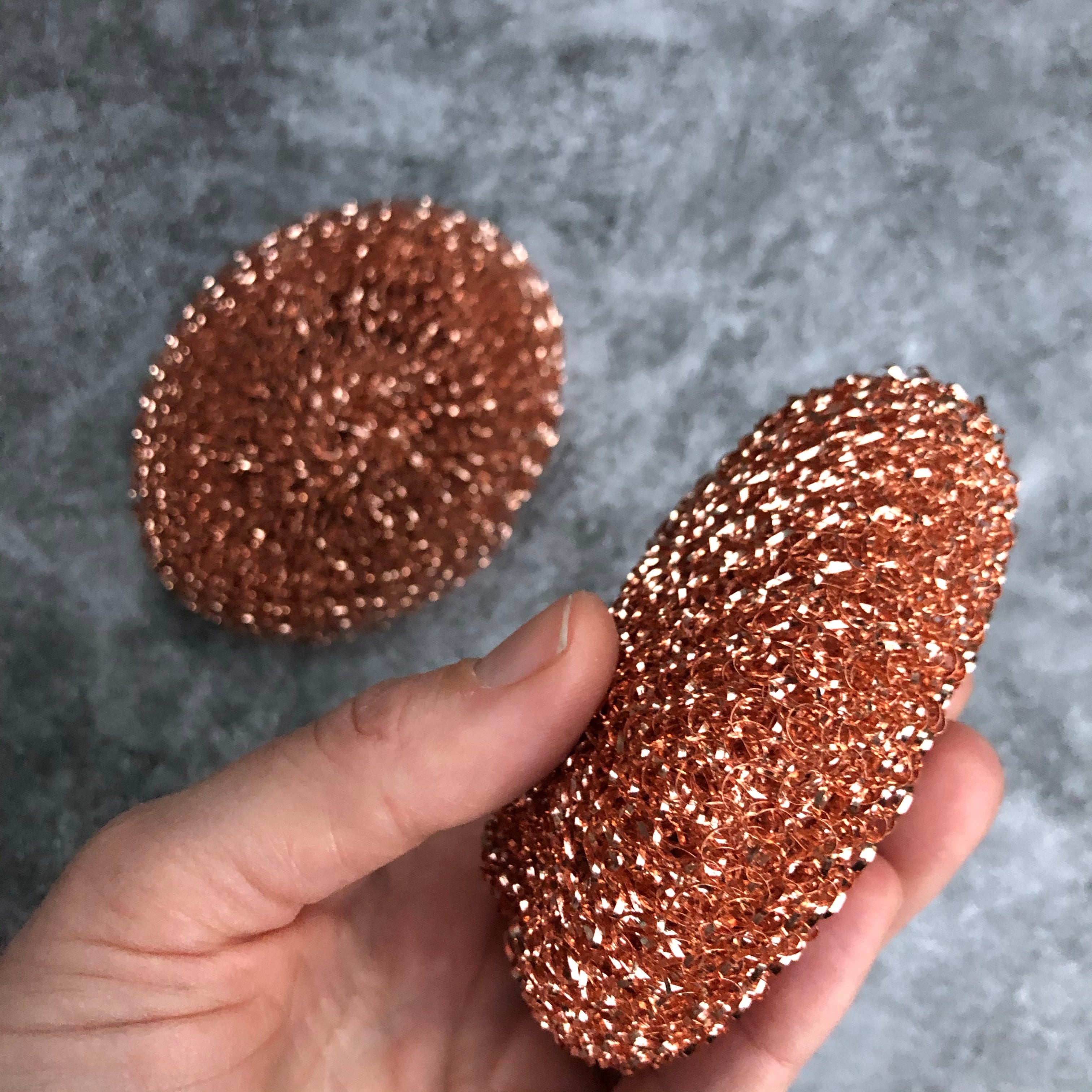 Copper Pot Scrubbers / Set of Two