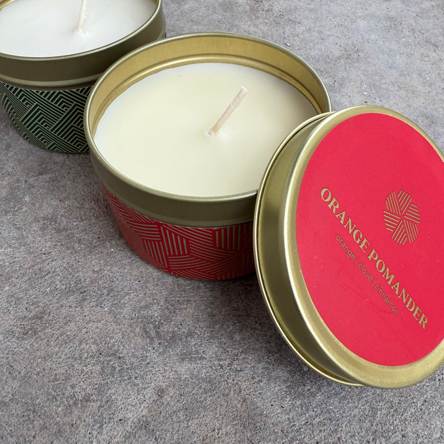 Orange Pomander Candle