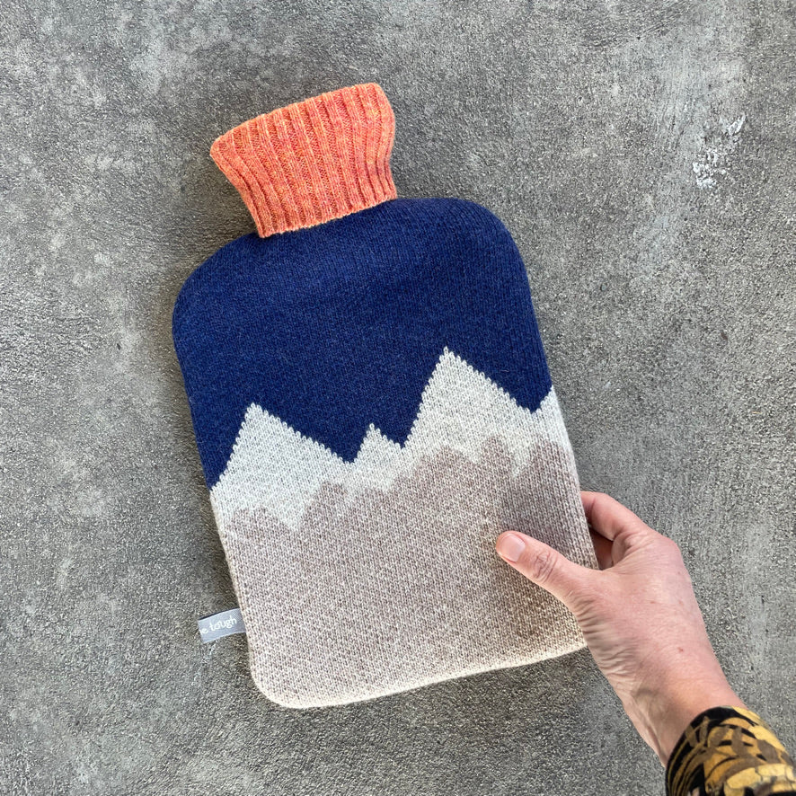 Hot Water Bottle &amp; Lambswool Cover