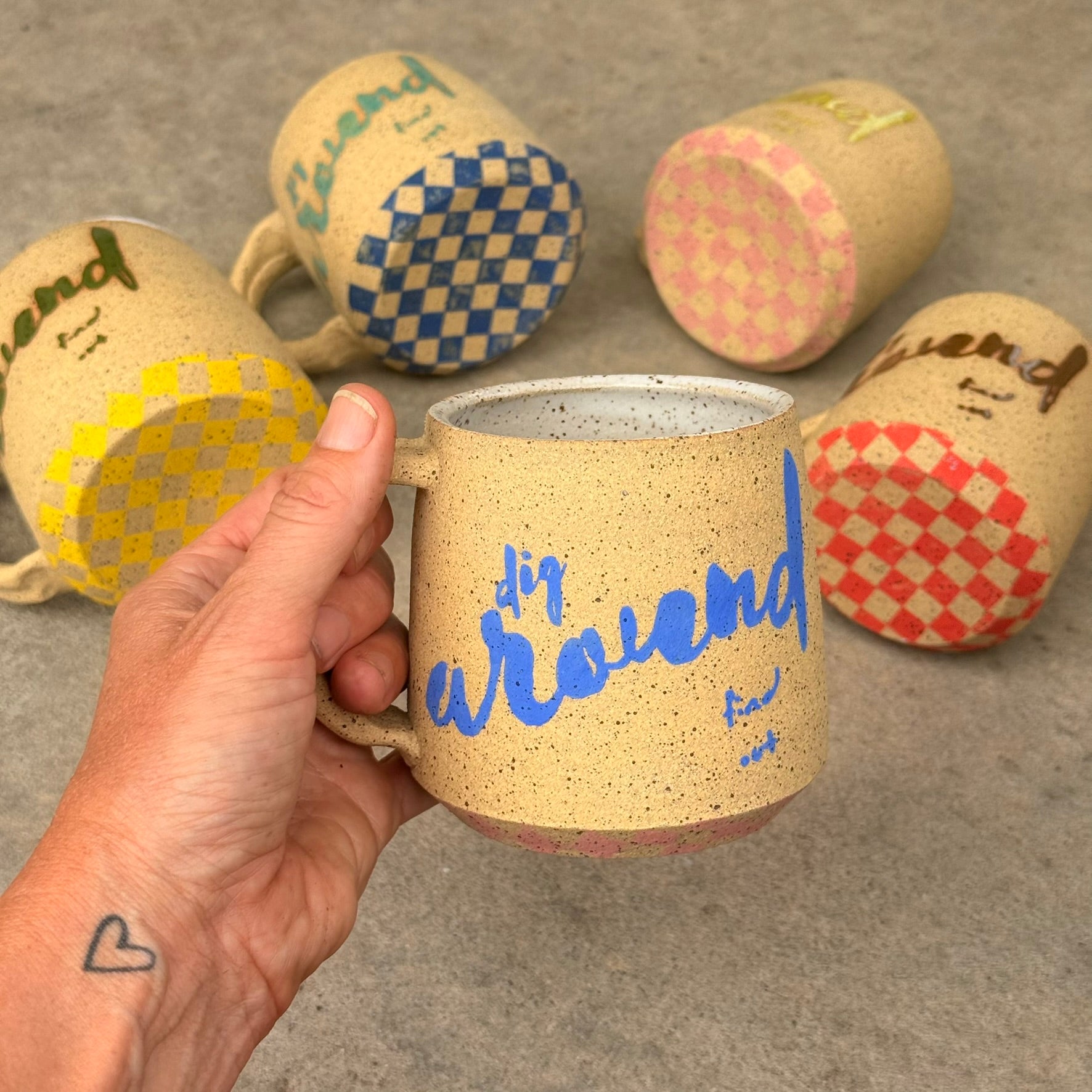 Dig Around Find Out Mug