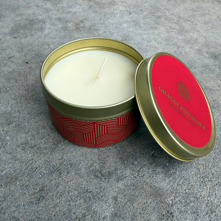 Orange Pomander Candle