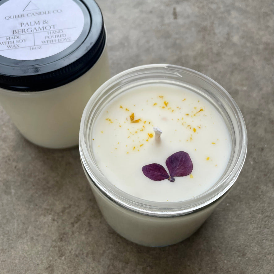 Palm &amp; Bergamot Soy Candle