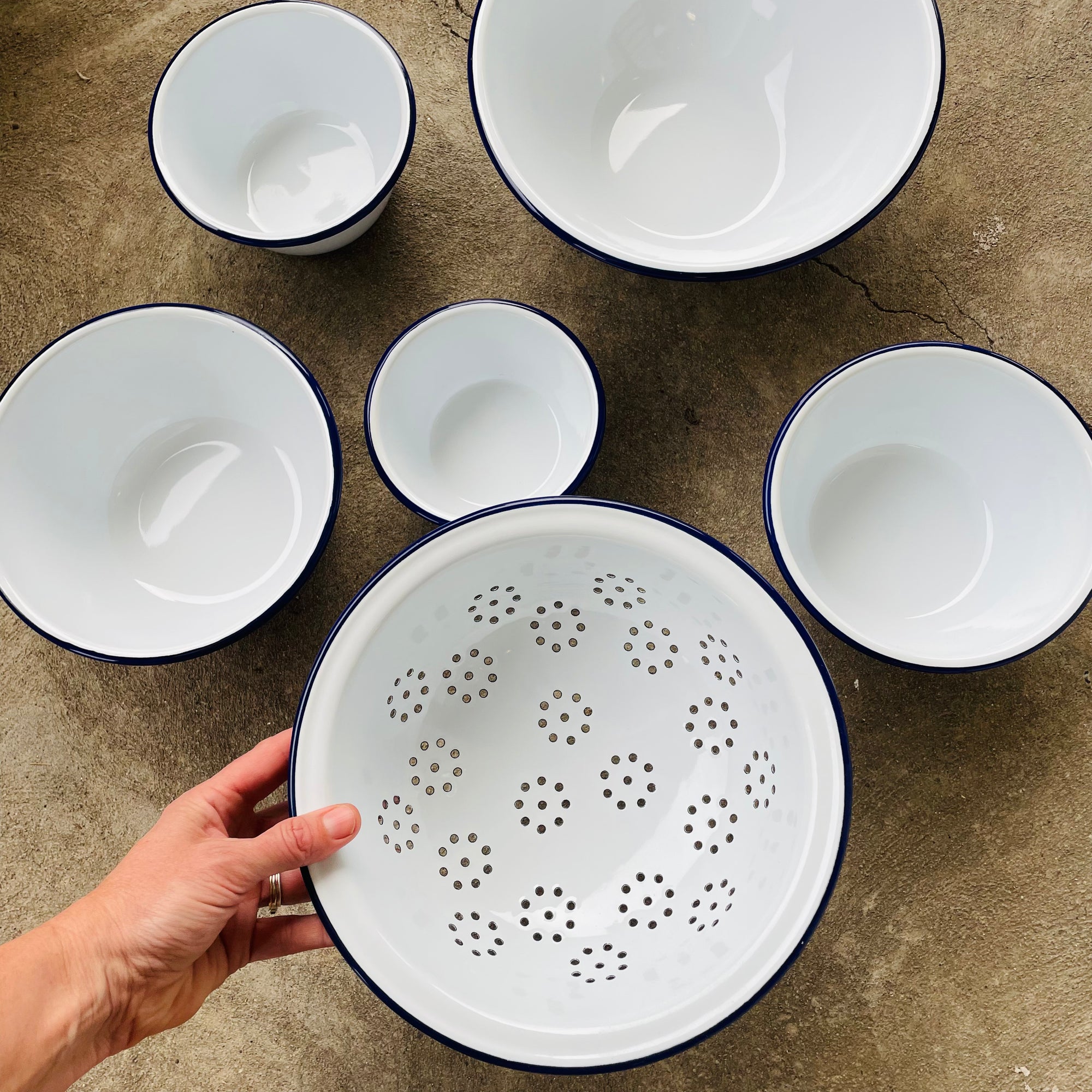 Enamelware Prep Set - 6 piece