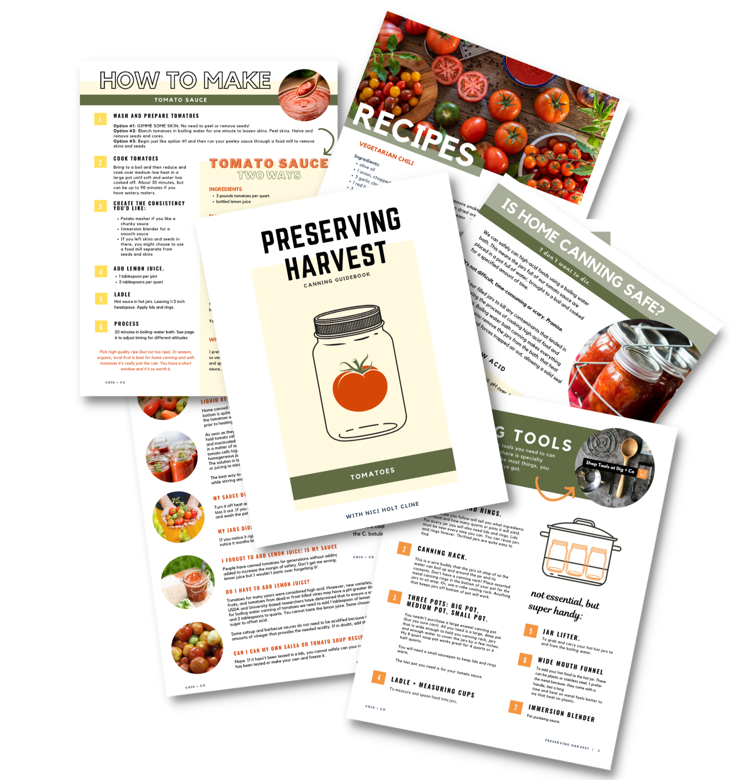 Canning Tomato Sauce Digital Guidebook