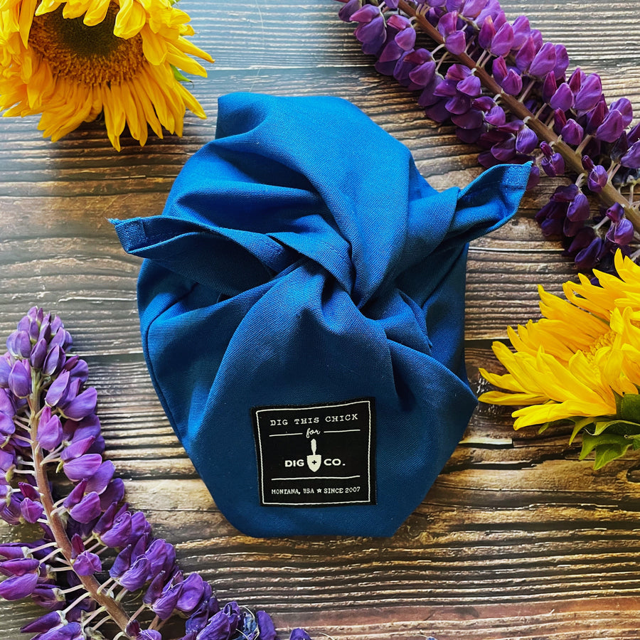Linen Bindle Bag / Cobalt