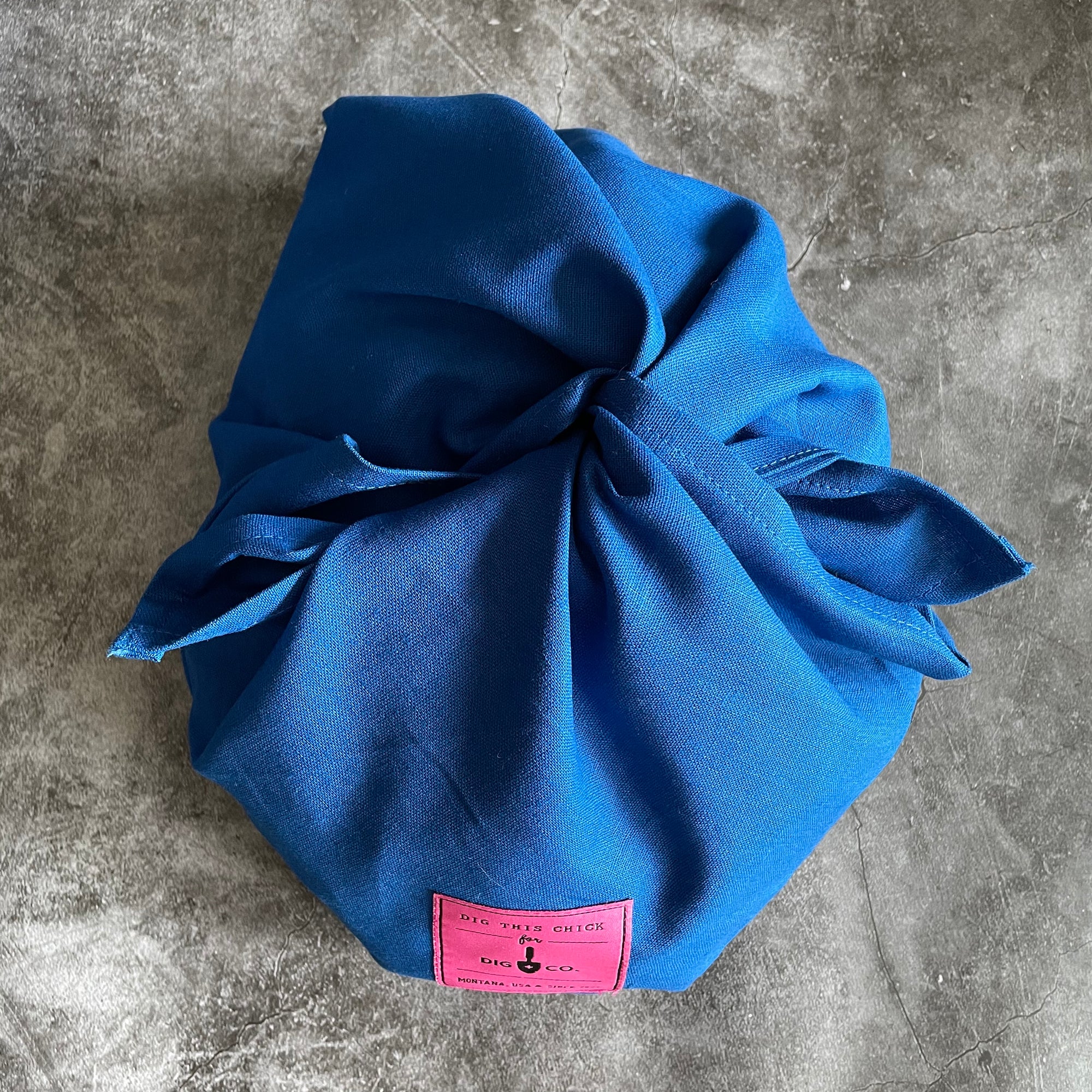 Linen Bindle Bag / Cobalt