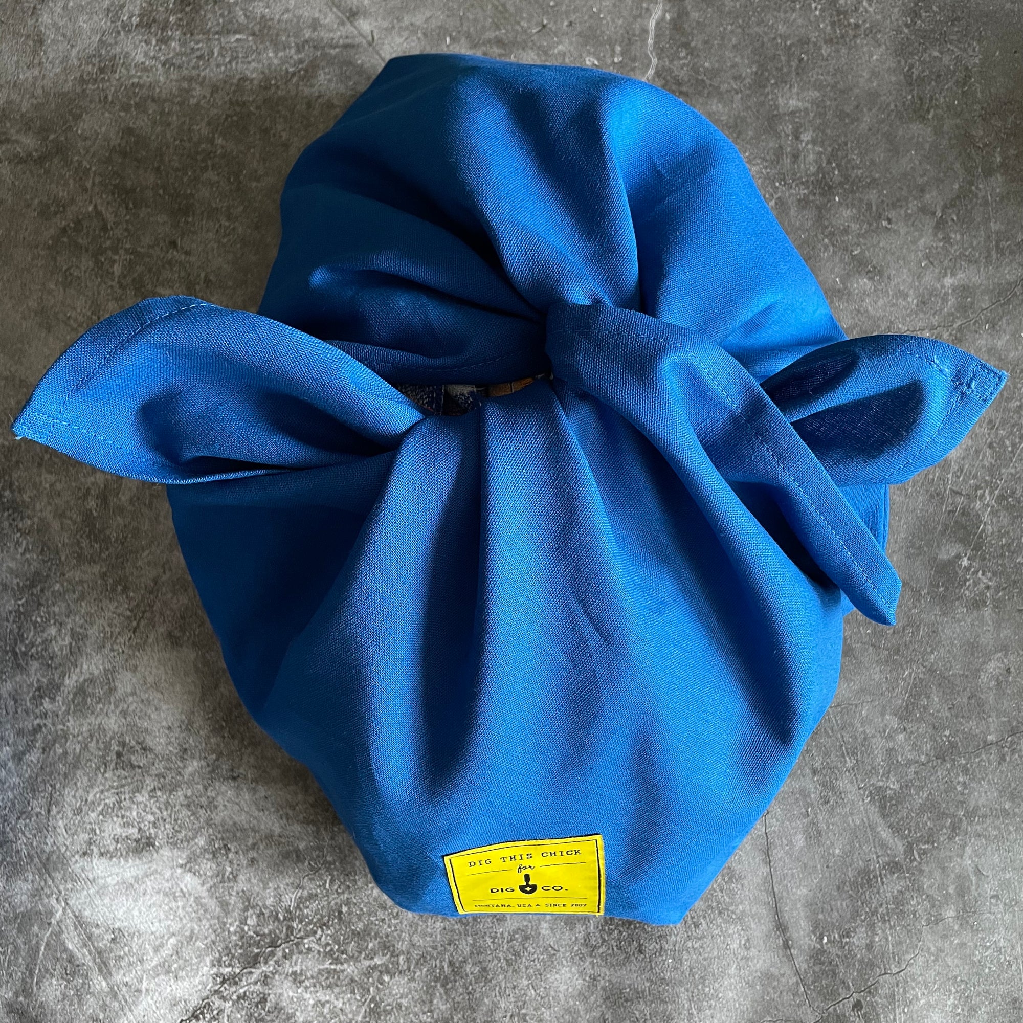 Linen Bindle Bag / Cobalt