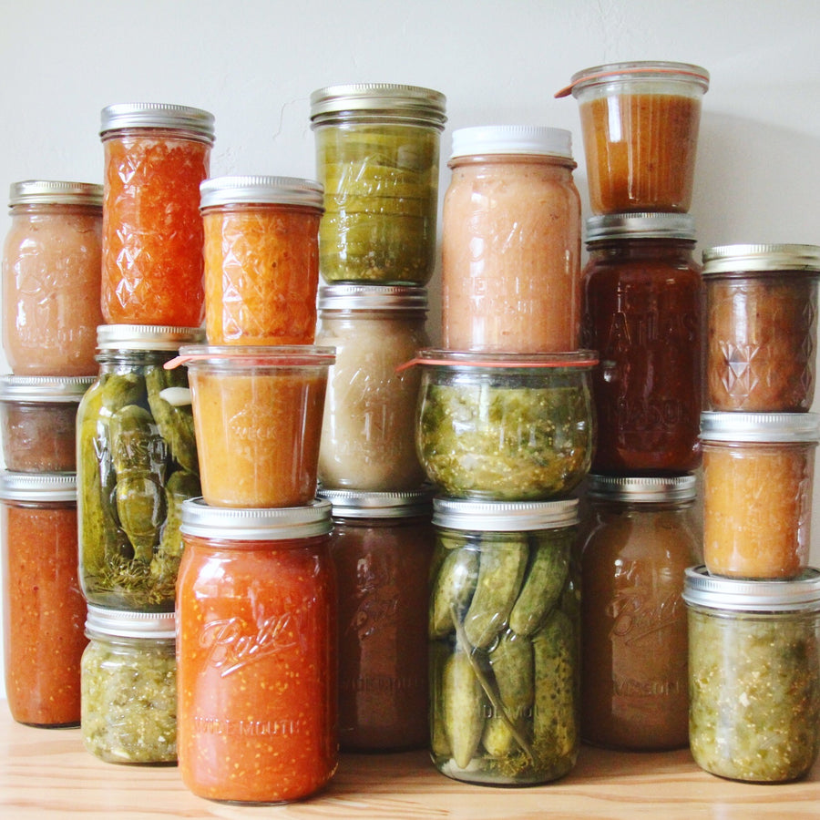 canned vegetables and fruit