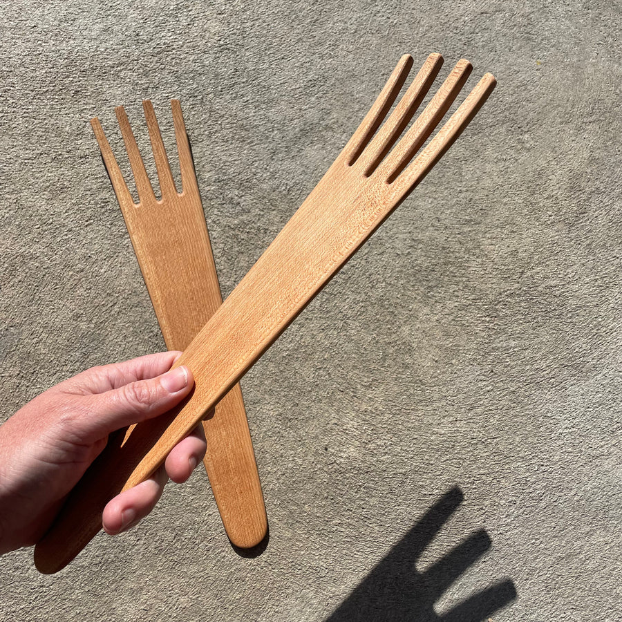 Wooden Salad Servers