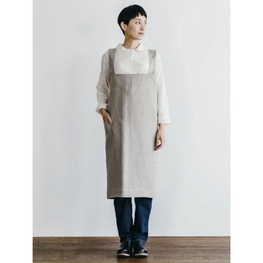 Linen Cross Back Apron