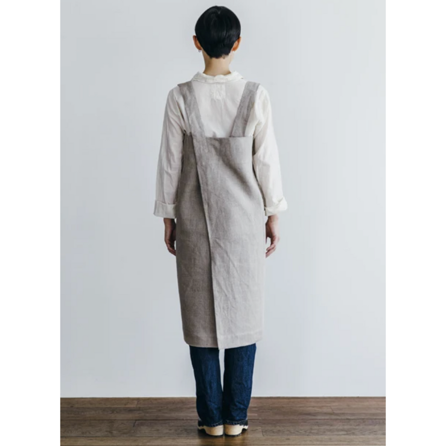 Linen Cross Back Apron