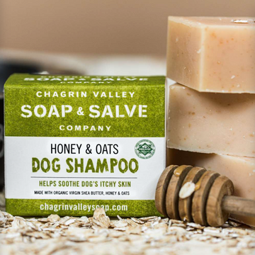 honey + oats dog shampoo