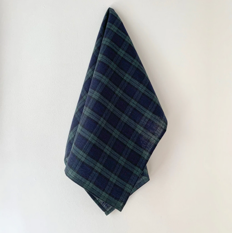 Linen Dish Towel / Blackwatch