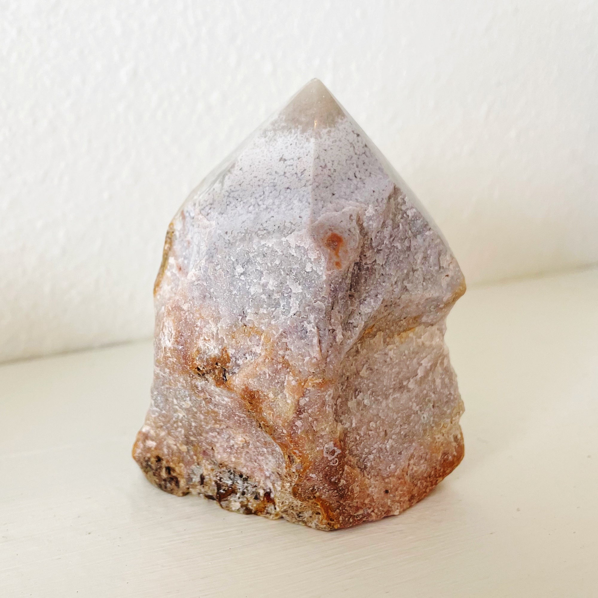 pink amethyst point