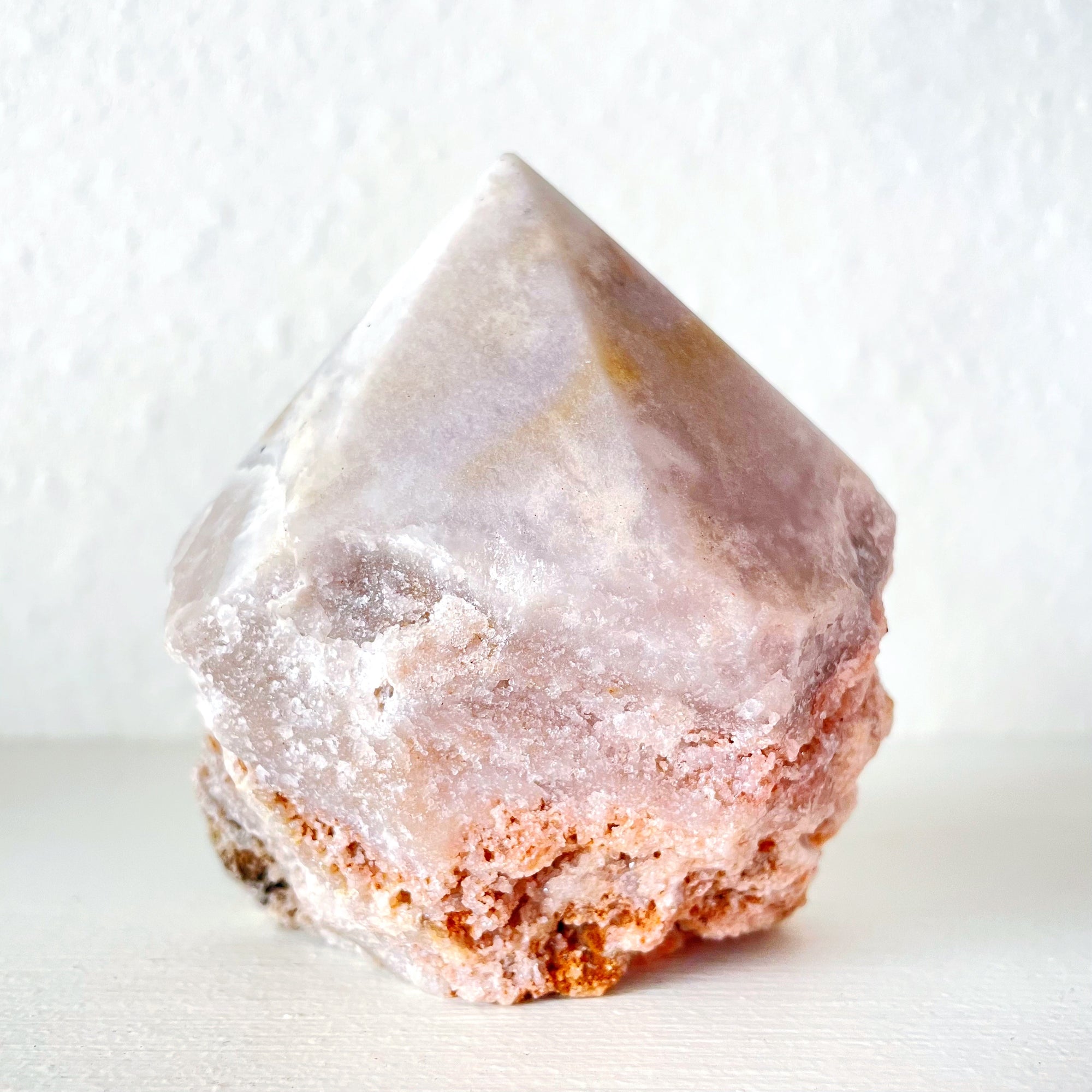 pink amethyst point