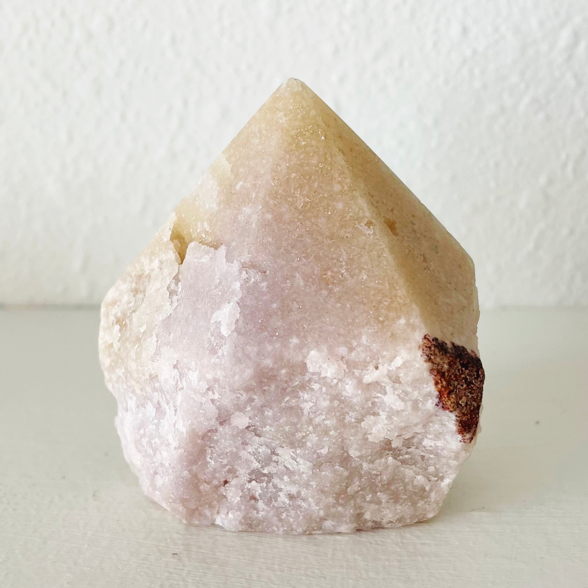 pink amethyst point