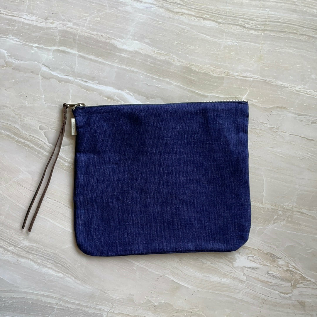 Linen Pouch / Blue Violet