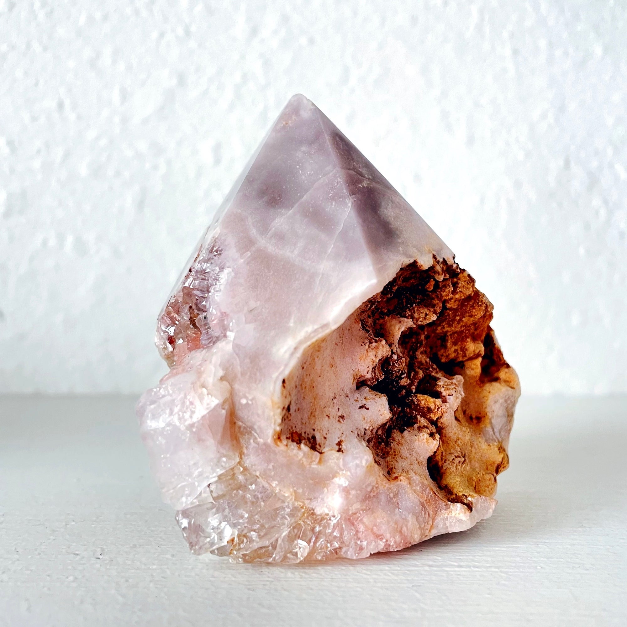 pink amethyst point