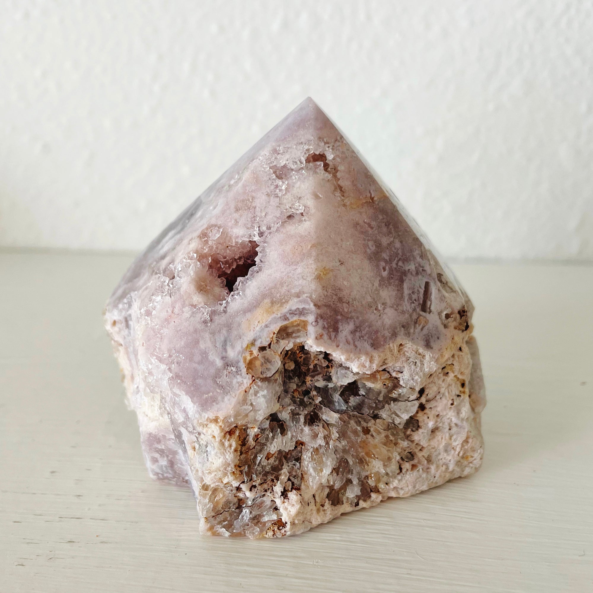 pink amethyst point