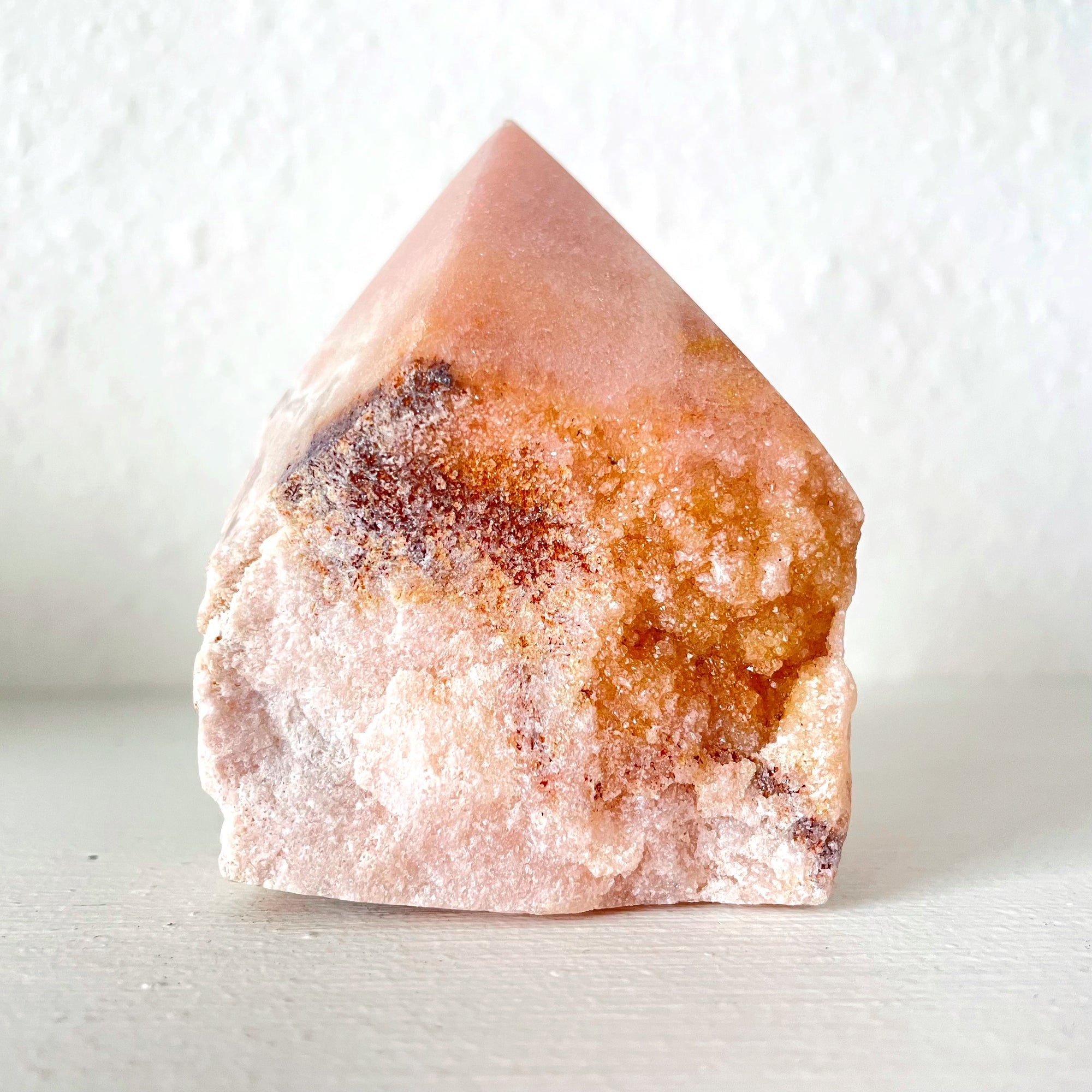 pink amethyst point