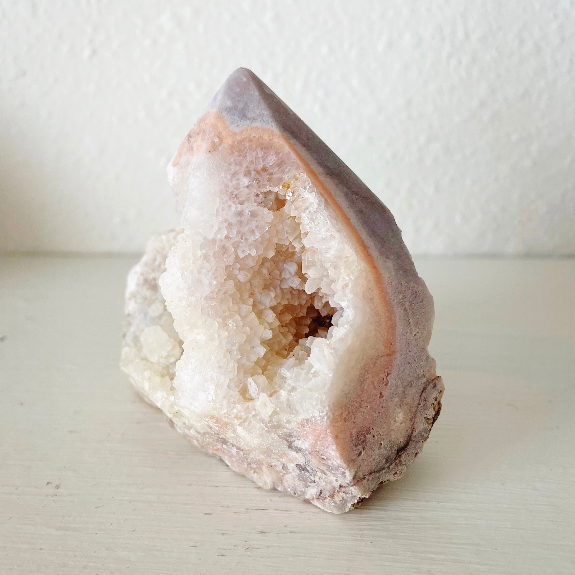 pink amethyst point