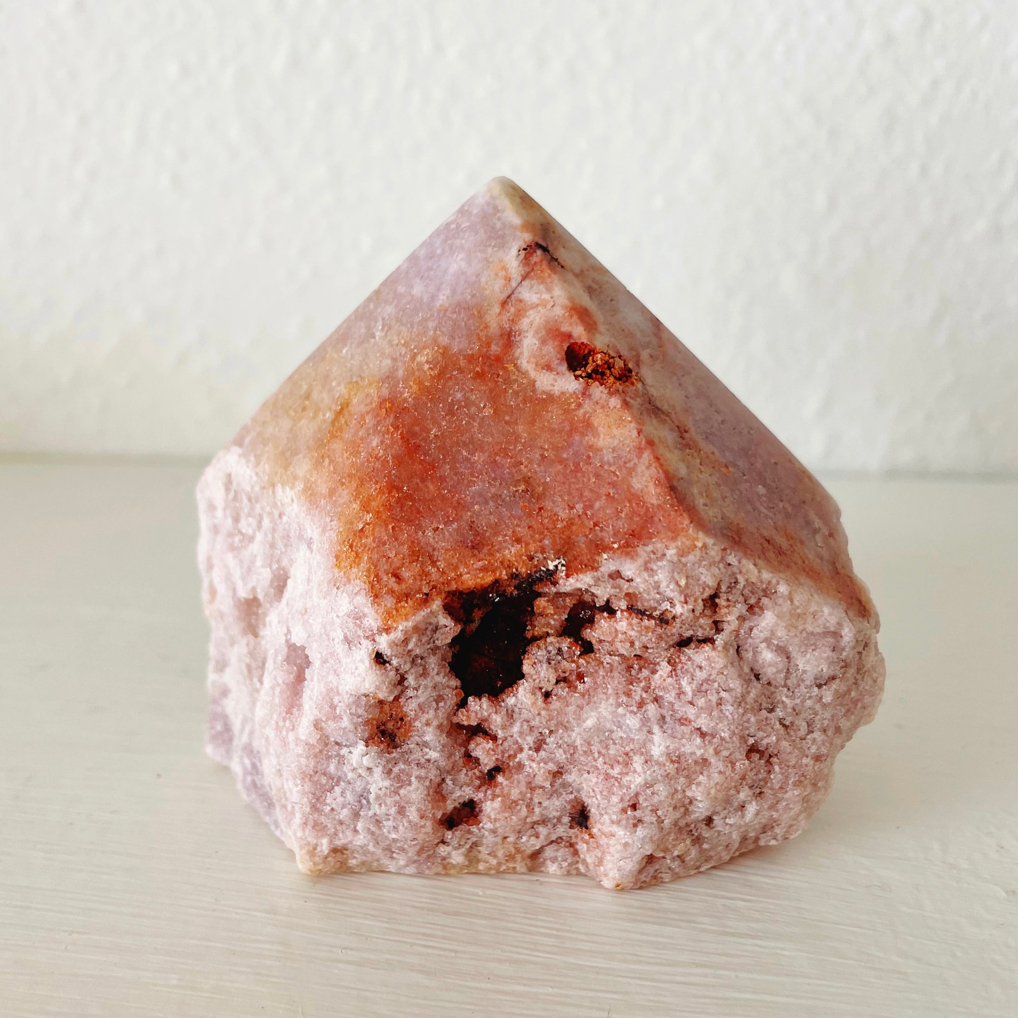 pink amethyst point